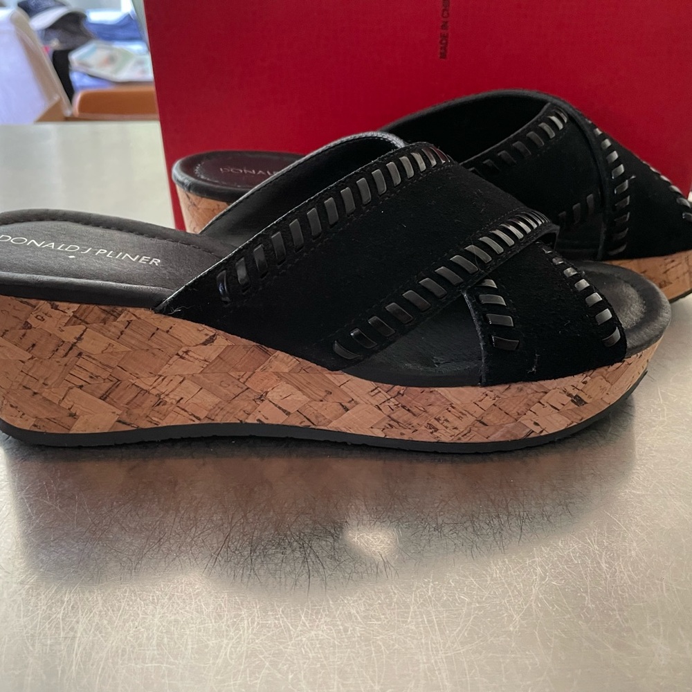 Donald J Pliner Black Sport Sandal